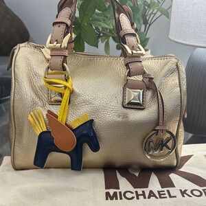 Michael Kors Metallic Gold Grayson Satchel